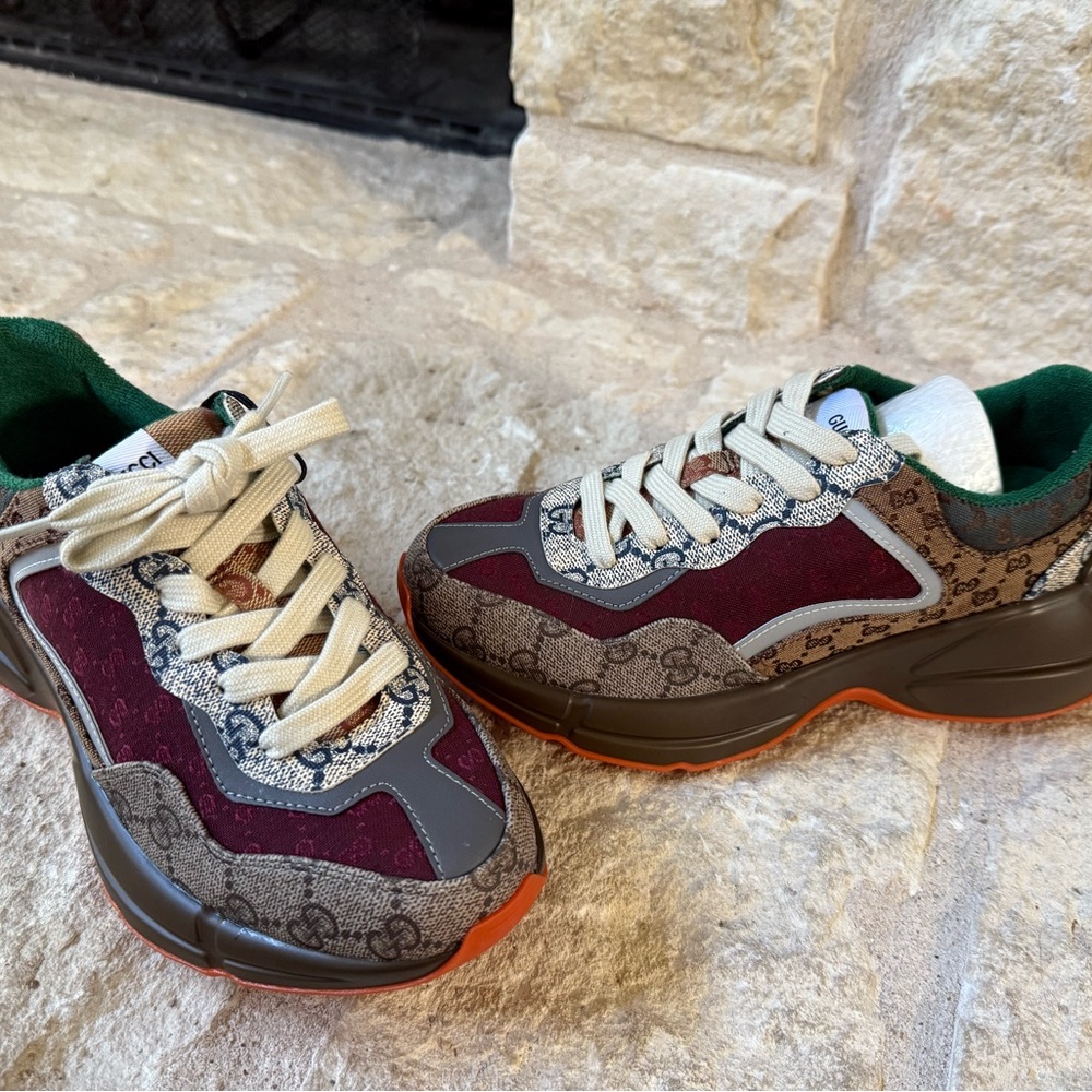 Brand New Women’s Gucci Rhyton GG Sneakers
